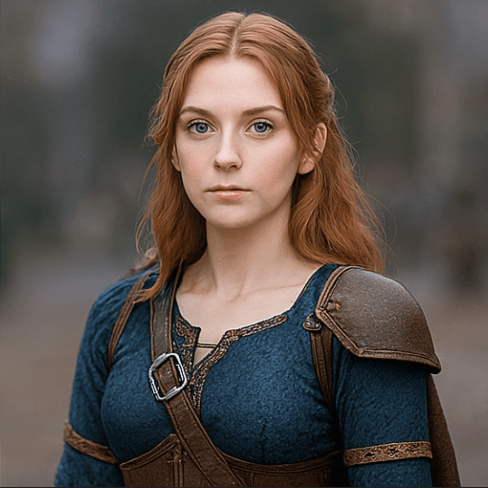 Woman in medieval costume